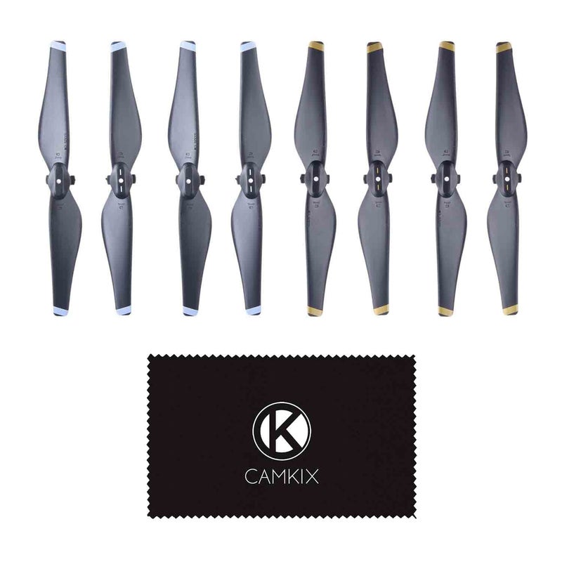 CamKix Replacement Propellers Compatible with DJI Mavic Air - 4 or 8 Blades (Black) (2 Sets of 8 Blades) - Image 2